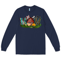 Navy Barn Mom Mother's Day Long Sleeve Tee - CowGirlArtShop