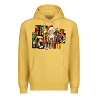 Antique Gold ho ho ho heifer Premium Hoodie - FaDigitalArtStudio