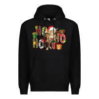 Black ho ho ho heifer Premium Hoodie - FaDigitalArtStudio