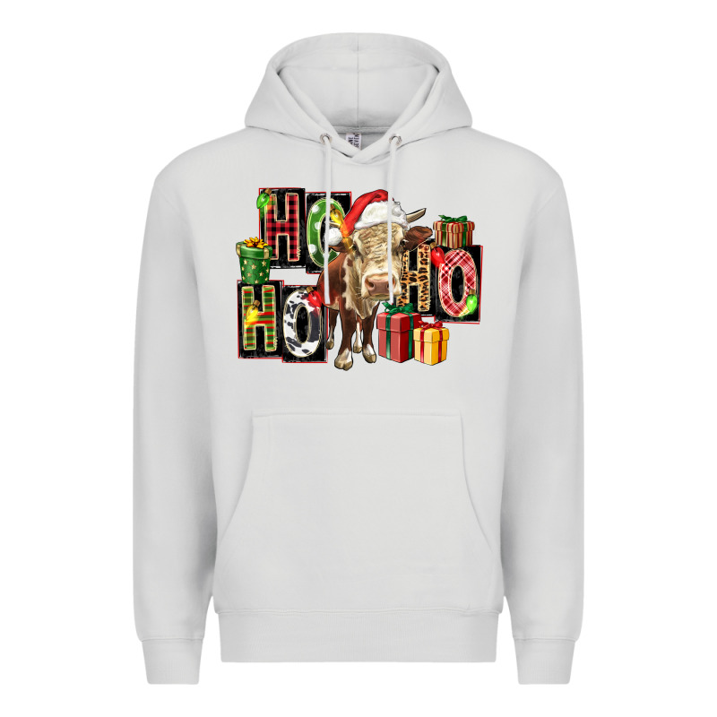 Ho Ho Ho Heifer Premium Hoodie by FaDigitalArtStudio | Teevron