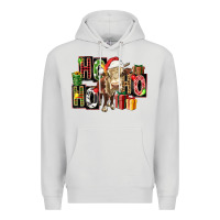 Dove Grey ho ho ho heifer Premium Hoodie - FaDigitalArtStudio
