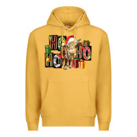 Mustard ho ho ho heifer Premium Hoodie - FaDigitalArtStudio