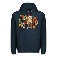 Navy ho ho ho heifer Premium Hoodie - FaDigitalArtStudio