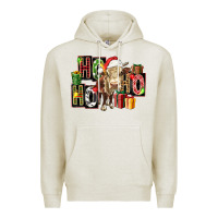 Oatmeal Heather ho ho ho heifer Premium Hoodie - FaDigitalArtStudio