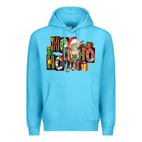 Ocean Blue ho ho ho heifer Premium Hoodie - FaDigitalArtStudio