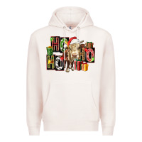 Pale Pink ho ho ho heifer Premium Hoodie - FaDigitalArtStudio