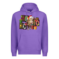 Purple ho ho ho heifer Premium Hoodie - FaDigitalArtStudio