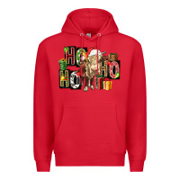 Red ho ho ho heifer Premium Hoodie - FaDigitalArtStudio
