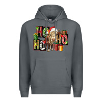 Rock ho ho ho heifer Premium Hoodie - FaDigitalArtStudio