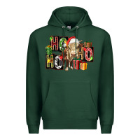 Sports Green ho ho ho heifer Premium Hoodie - FaDigitalArtStudio