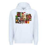 White ho ho ho heifer Premium Hoodie - FaDigitalArtStudio