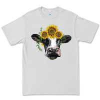 Dove Grey holstein cow with sunflower Premium Tee - BarkalooDesign
