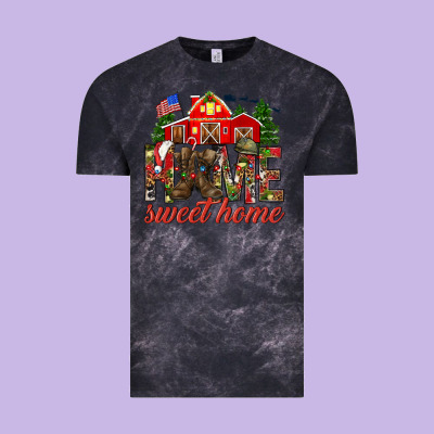 Army Christmas Home Sweet Home Vintage Tee Designed By Howdyjamesfarm