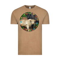 Vintage Coffee Christmas Charolais Bull And Black Angus Bull Vintage Tee - RanaPortraitStore