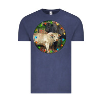Vintage Denim Christmas Charolais Bull And Black Angus Bull Vintage Tee - RanaPortraitStore