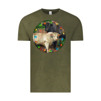 Vintage Olive Christmas Charolais Bull And Black Angus Bull Vintage Tee - RanaPortraitStore