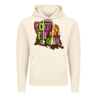 Vintage Artic louisiana map Vintage Hoodie - CowGirlArtShop
