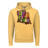 Louisiana Map Vintage Hoodie | Teevron