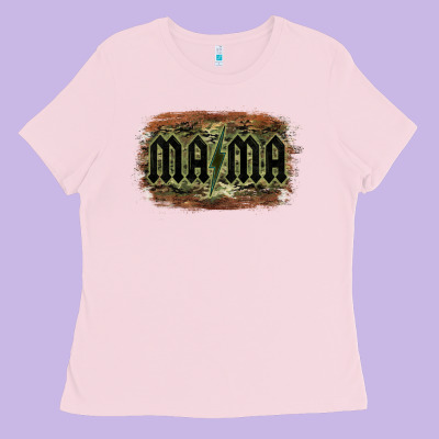 Camouflage Patterned Mama Tried Ladies Tee Designed By Bettercallsaul