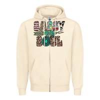 Sandshell sassy little soul Zipper Hoodie - CowhideDigitalArt