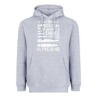 Heather Grey Ammosexual Bullets Love Pro Gun Lover Cool Enthusiast Gifts Heavyweight Hoodie - minhPixels