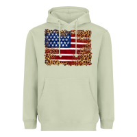Matcha american flag and leopard Heavyweight Hoodie - Artiststas
