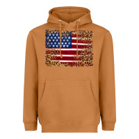 Meerkat american flag and leopard Heavyweight Hoodie - Artiststas
