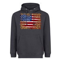 Smoke american flag and leopard Heavyweight Hoodie - Artiststas
