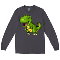 Smoke Cartoon T-Rex Long Sleeve Tee - HowdyJamesFarm