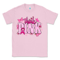 Bubblegum Pink Think pink Classic Tee - NancyCooperArtShop