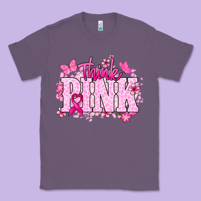 Think Pink Classic Tee Designed By Nancycooperartshop