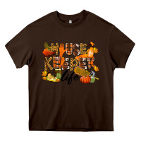 Chocolate Brown Housekeeper life fall Heavy Core Tee - LillyAllenDesigns