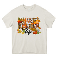 Cream Housekeeper life fall Heavy Core Tee - LillyAllenDesigns