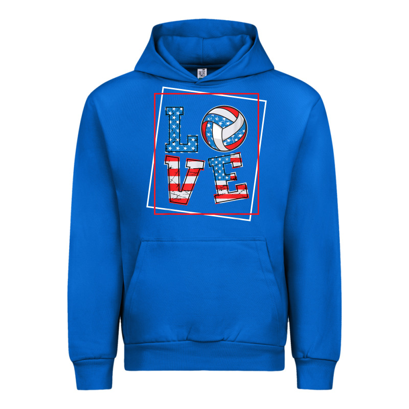 Love Usa Flag Volleyball Gifts For Volleyball Fans Teen T Shirt Urban Hoodie by minhPixels | Teevron