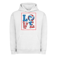 Pigment Lunar Rock love usa flag volleyball gifts for volleyball fans teen t shirt Urban Hoodie - minhPixels