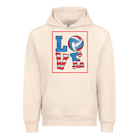 Sandshell love usa flag volleyball gifts for volleyball fans teen t shirt Urban Hoodie - minhPixels