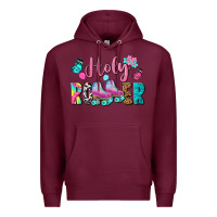 Burgundy holy roller Premium Hoodie - BundleAndBundleShop