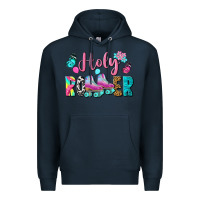 Navy holy roller Premium Hoodie - BundleAndBundleShop