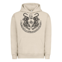 Pigment French Oak sak yant thai tattoo twin tiger muay magical thailand gifts t shirt Urban Hoodie - minhPixels