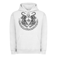 Pigment Lunar Rock sak yant thai tattoo twin tiger muay magical thailand gifts t shirt Urban Hoodie - minhPixels