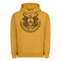 Pigment Peanut Butter sak yant thai tattoo twin tiger muay magical thailand gifts t shirt Urban Hoodie - minhPixels