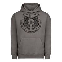 Pigment Tornado sak yant thai tattoo twin tiger muay magical thailand gifts t shirt Urban Hoodie - minhPixels