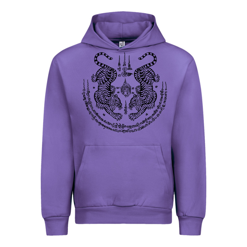 Sak Yant Thai Tattoo Twin Tiger Muay Magical Thailand Gifts T Shirt Urban Hoodie by minhPixels | Teevron
