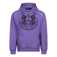 Tulip sak yant thai tattoo twin tiger muay magical thailand gifts t shirt Urban Hoodie - minhPixels