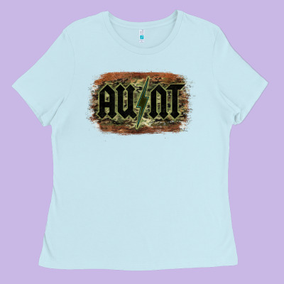 Aunt Camouflage Ladies Tee Designed By Bettercallsaul