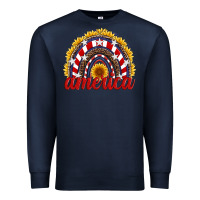 Navy america sunflower rainbow Premium Sweatshirt - Artiststas