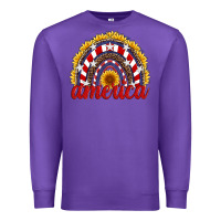 Purple america sunflower rainbow Premium Sweatshirt - Artiststas