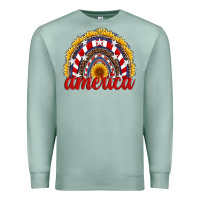 Seafoam america sunflower rainbow Premium Sweatshirt - Artiststas