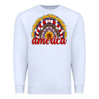 White america sunflower rainbow Premium Sweatshirt - Artiststas