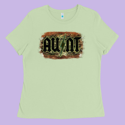 Aunt Camouflage Ladies Tee Designed By Bettercallsaul